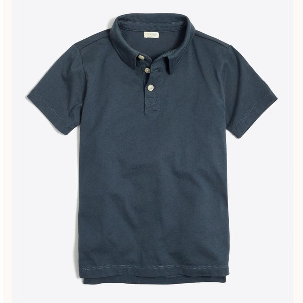 NWT Crewcuts Kids' Jersey Polo Shirt Green 14 *Flaw